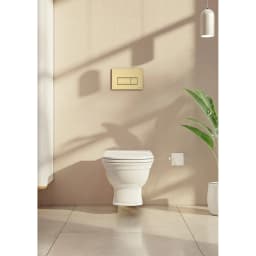 Vitra Root Square Fırçalanmış Altın Kumanda Paneli 740-2325 görsel 3