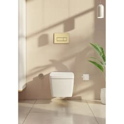Vitra Root Square Fırçalanmış Altın Kumanda Paneli 740-2325 görsel 2