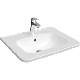 Vitra S20 Round 60x46 Cm Etajerli Lavabo - 7680B003-0001 görsel 1