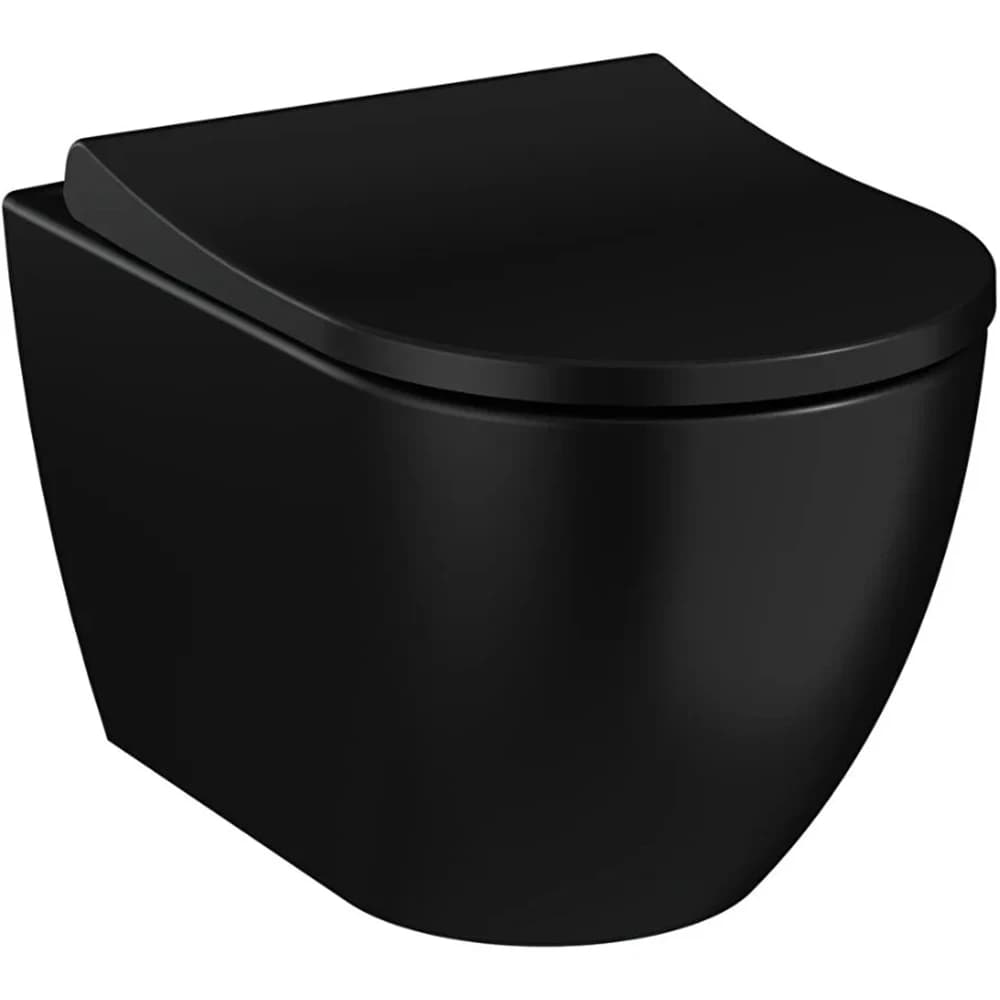 Vitra S60 SmoothFlush Mat Siyah Asma Klozet - 7510B083-0090