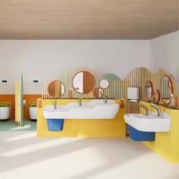 Vitra Sento Kids 125x40 Cm 3 Delikli Lavabo 7352B003-1742 görsel 2