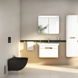 Vitra Sento Mat Siyah Rim-ex Kanalsız Asma Klozet - 7748B083-0559 görsel 2