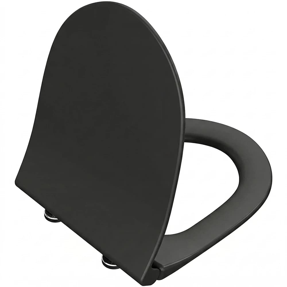 Vitra Sento Slim Yavaş Kapanır Mat Siyah Klozet Kapağı - 120-483R009