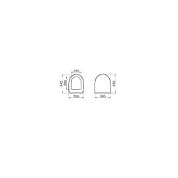 Vitra Sento Yavaş Kapanan Klozet Kapağı 86-003R009 görsel 2