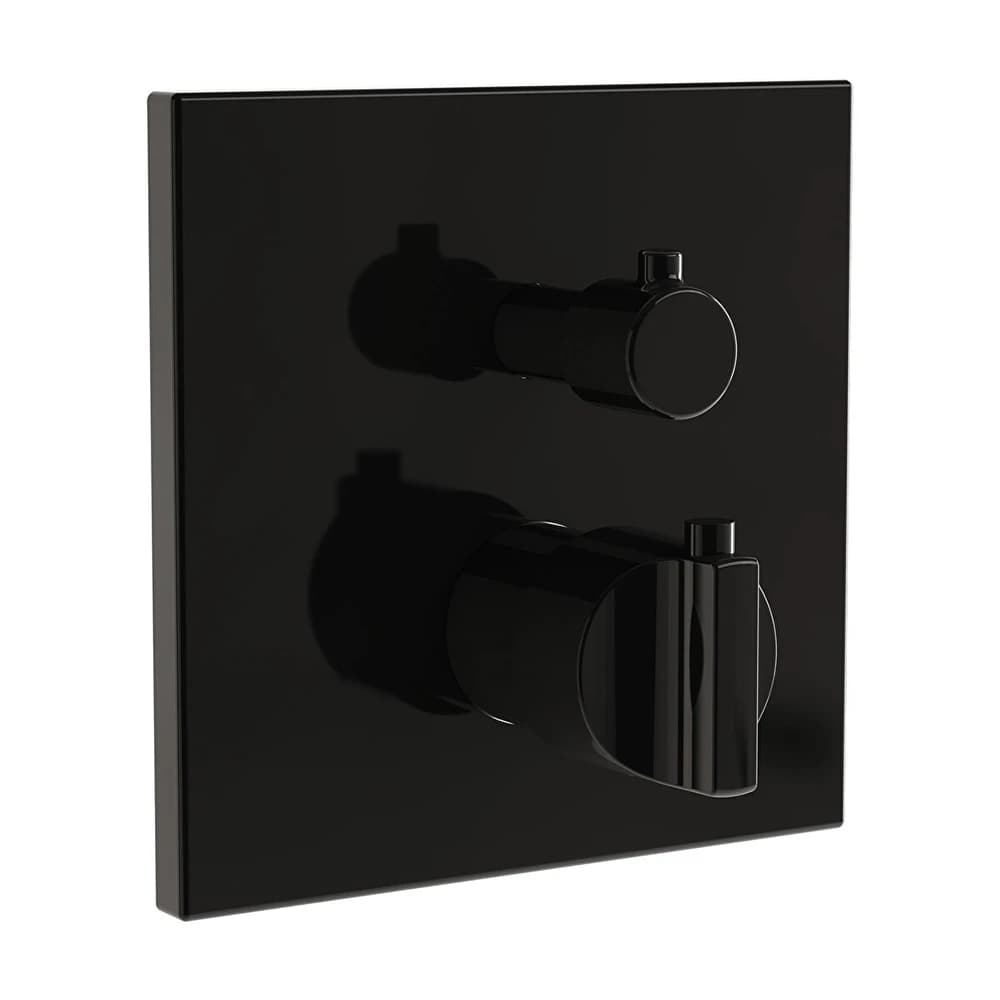 Vitra Suit Parlak Siyah Ankastre Termostatik Banyo Bataryası A4287439