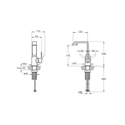 Vitra Suit Soft Altın Lavabo Bataryası A4261674 görsel 2