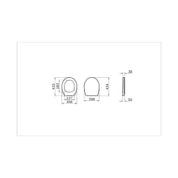 Vitra Universal Yavaş Kapanan Klozet Kapağı 109-003-909 görsel 2