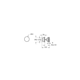Vitra Universal Yuvarlak Fırçalanmış Nikel Lavabo Süzgeci A4514834 görsel 2