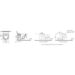 Vitra Zentrum SmoothFlush Asma Klozet - 7786L003-0090 görsel 3