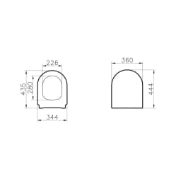 Vitra Zentrum Yavaş Kapanan Klozet Kapağı 127-003R009 görsel 2