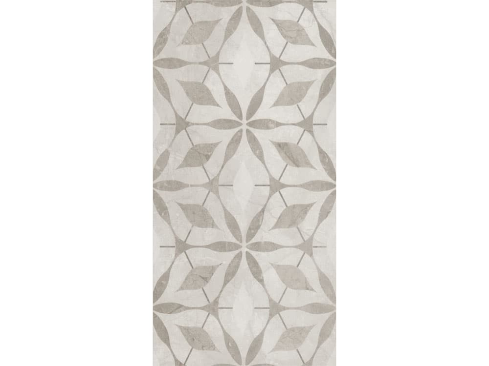 İda Seramik Fon-50235 Tuna Floral Dekor Kemik Kahve X 30x60