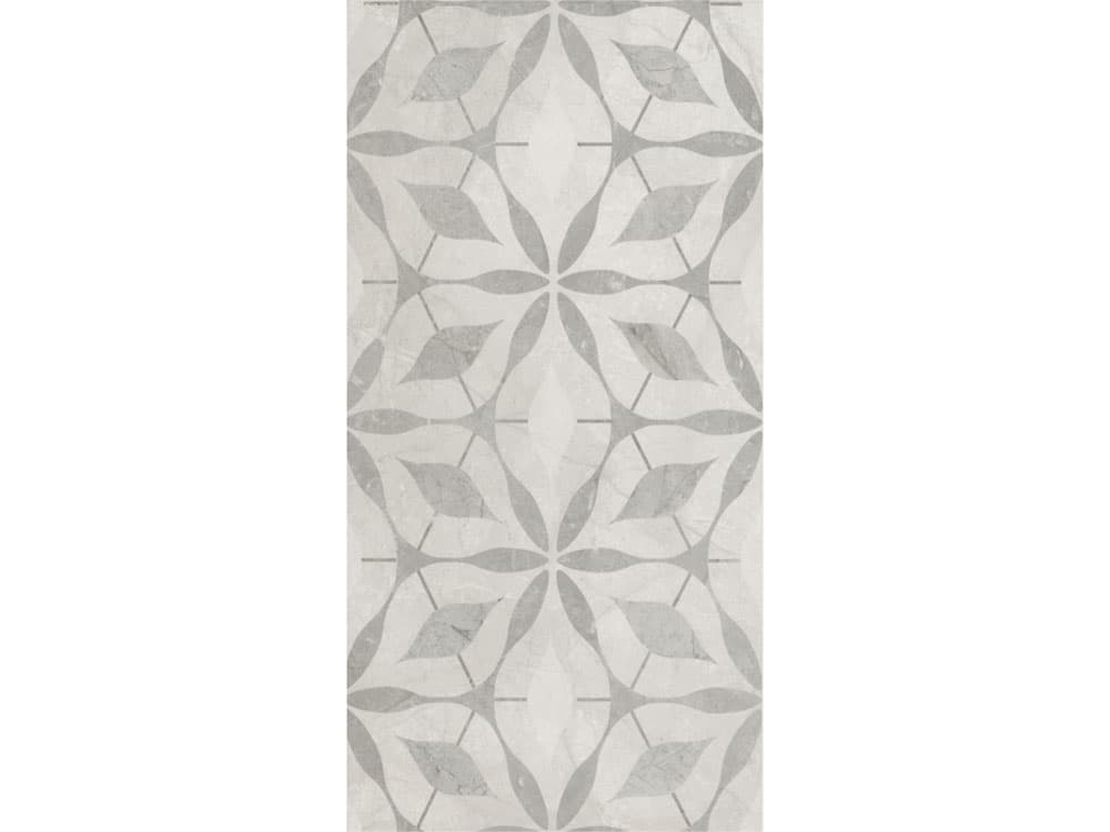 İda Seramik Fon-50236 Tuna Floral Dekor Kemik Gri X 30x60