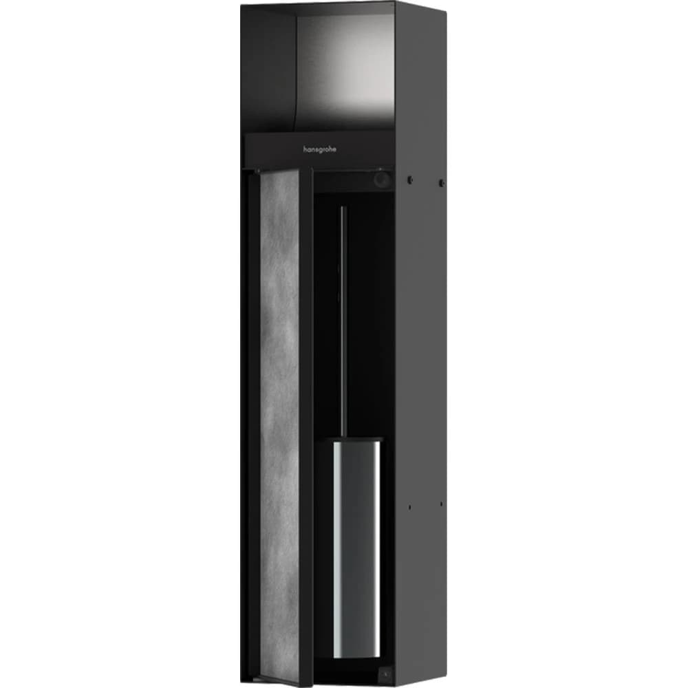 Hansgrohe XtraStoris Rock Satin Siyah Ankastre Tuvalet Fırçalığı ve Kağıtlığı 56062670
