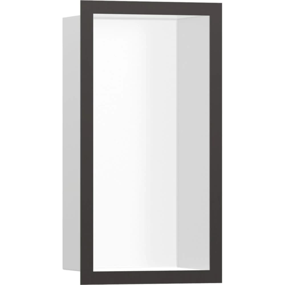 Hansgrohe XtraStoris Individual 30x15x10 Cm Mat Siyah Çerçeveli Mat Beyaz Duvar Nişi