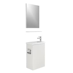Kale Minimalist 50 Cm Beyaz Banyo Dolabı Takımı görsel 1