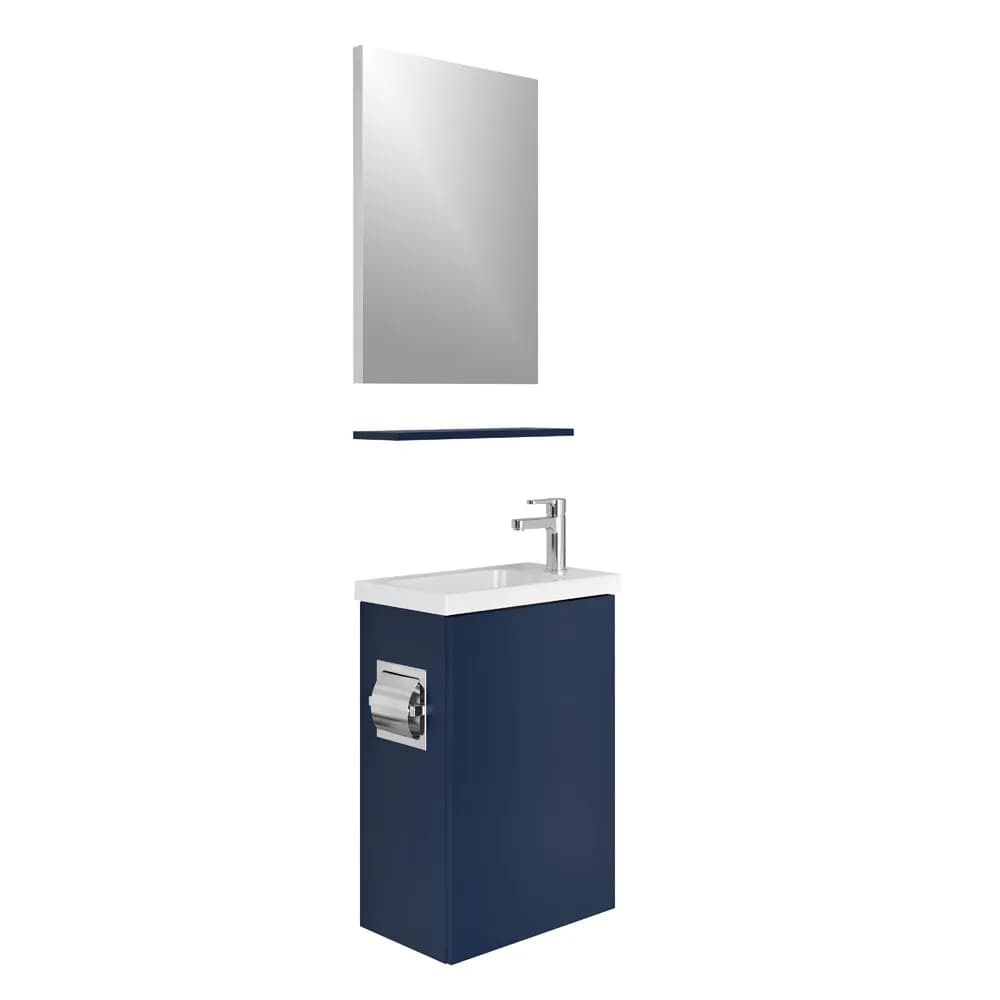 Kale Minimalist 50 Cm Lacivert Banyo Dolabı Takımı