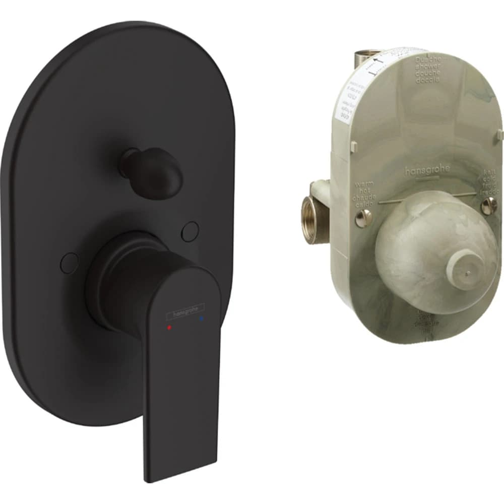 Hansgrohe Vernis Shape Mat Siyah Ankastre Banyo Batarya Seti