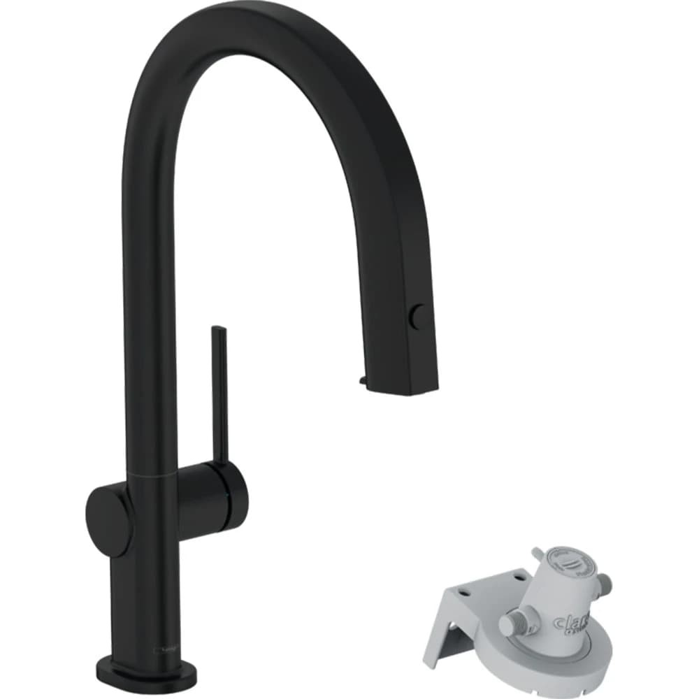 Hansgrohe Aqittura M91 Mat Siyah Evye Bataryası 76803670