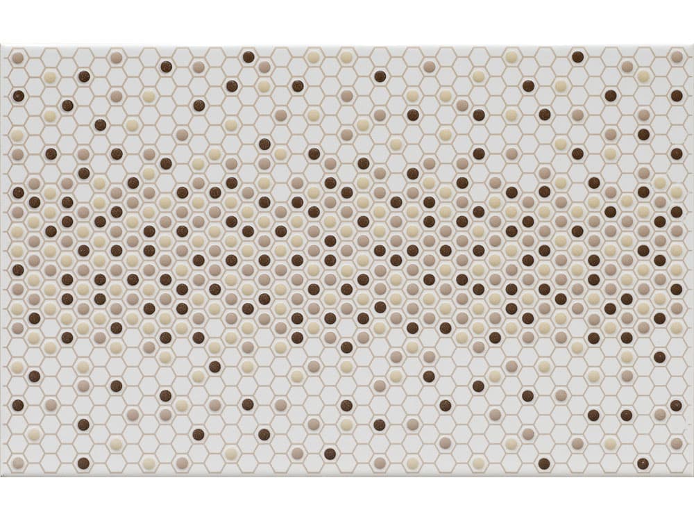 İda Seramik Cam-40042 Pia Geo Kahverengi Dekor 25X40