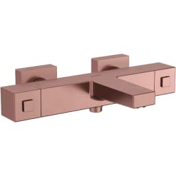 Artema Base Square Fırçalı Bakır Termostatik Banyo Bataryası - A4730224 görsel 1
