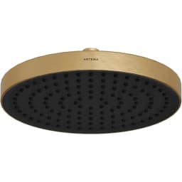 Artema Core Round 25 Cm 1 Fonksiyonlu Fırçalı Altın Duş Başlığı - A4591225 görsel 1