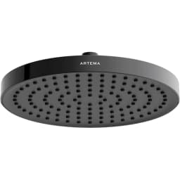 Artema Core Round 25 Cm 1 Fonksiyonlu Parlak Siyah Duş Başlığı - A4591239 görsel 1