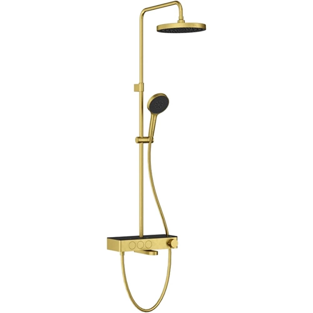 Artema Core Round 250 Termostatik Banyo Bataryalı Fırçalı Altın Duş Kolonu - A4730925