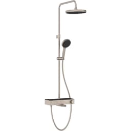 Artema Core Round 250 Termostatik Banyo Bataryalı Fırçalı Nikel Duş Kolonu - A4730934 görsel 1