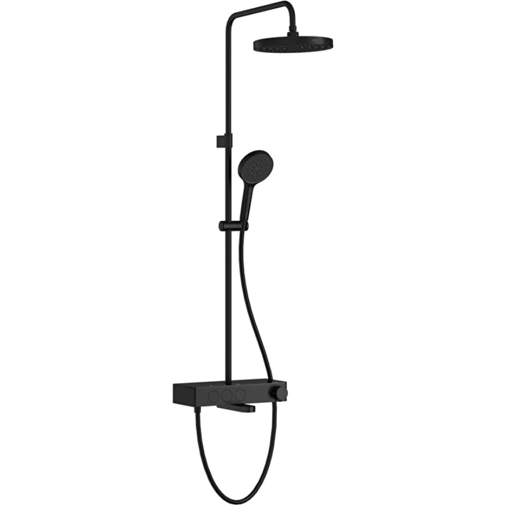 Artema Core Round 250 Termostatik Banyo Bataryalı Mat Siyah Duş Kolonu - A4730936