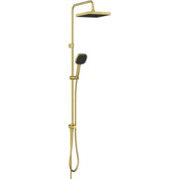 Artema Core Square 250 Fırçalı Altın Duş Kolonu - A4591925 görsel 1