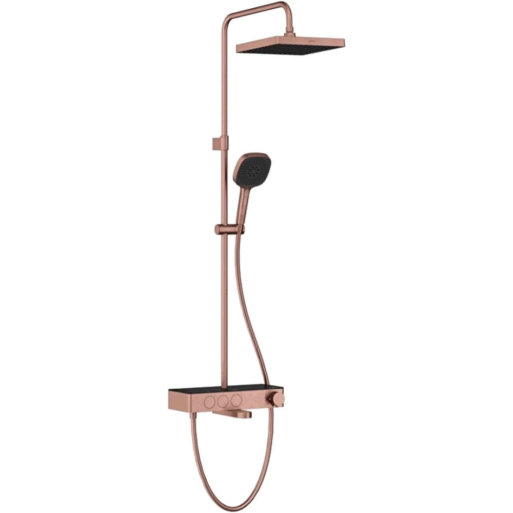 Artema Core Square 250 Termostatik Banyo Bataryalı Fırçalı Bakır Duş Kolonu - A4731024