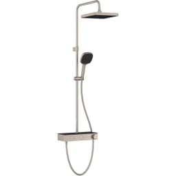Artema Core Square 250 Termostatik Duş Bataryalı Fırçalı Nikel Duş Kolonu - A4731234 görsel 1