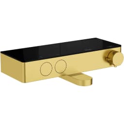 Artema Core Square Fırçalı Altın Termostatik Banyo Bataryası - A4730825 görsel 1