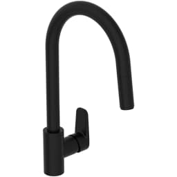 Artema Flow Soft Mat Siyah Eviye Bataryası - A4344536 görsel 1