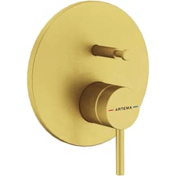 Artema Minimax Round Fırçalı Altın Ankastre Banyo Bataryası - A4362025 görsel 1