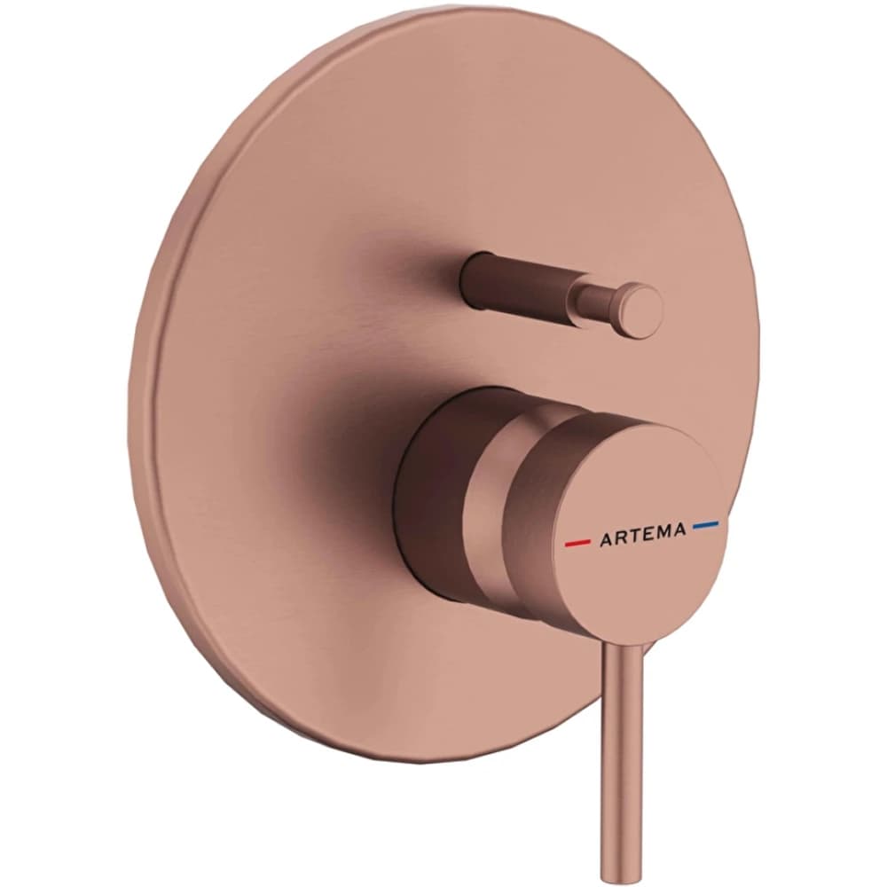Artema Minimax Round Fırçalı Bakır Ankastre Banyo Bataryası - A4370824