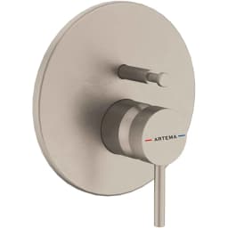 Artema Minimax Round Fırçalı Nikel Ankastre Banyo Bataryası - A4370834 görsel 1