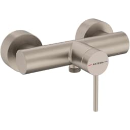 Artema Minimax Round Fırçalı Nikel Duş Bataryası - A4352934 görsel 1