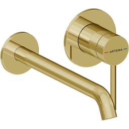 Artema Minimax Round Soft Altın Ankastre Lavabo Bataryası - A4354974 görsel 1