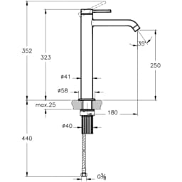Artema Minimax Round Yüksek Lavabo Bataryası - A43534 görsel 2