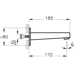 Artema Minimax Square Mat Siyah Çıkış Ucu - A4359836 görsel 2