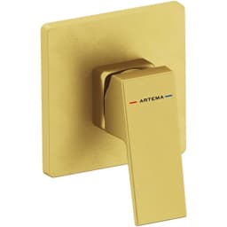 Artema Minimax Square Fırçalı Altın Ankastre Duş Bataryası - A4373325 görsel 1