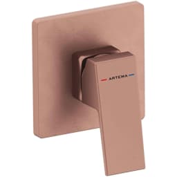 Artema Minimax Square Fırçalı Bakır Ankastre Duş Bataryası - A4373324 görsel 1