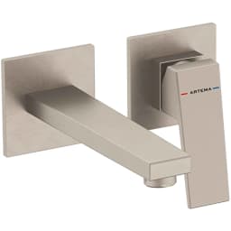 Artema Minimax Square Fırçalı Nikel Ankastre Lavabo Bataryası - A4359234 görsel 1