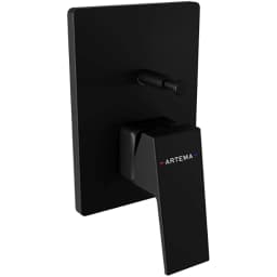 Artema Minimax Square Mat Siyah Ankastre Banyo Bataryası - A4373236 görsel 1
