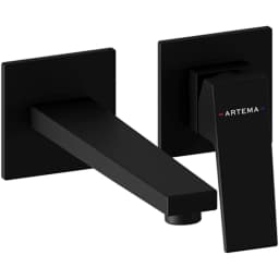 Artema Minimax Square Mat Siyah Ankastre Lavabo Bataryası - A4359336 görsel 1