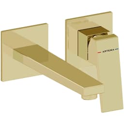 Artema Minimax Square Soft Altın Ankastre Lavabo Bataryası - A4359274 görsel 1
