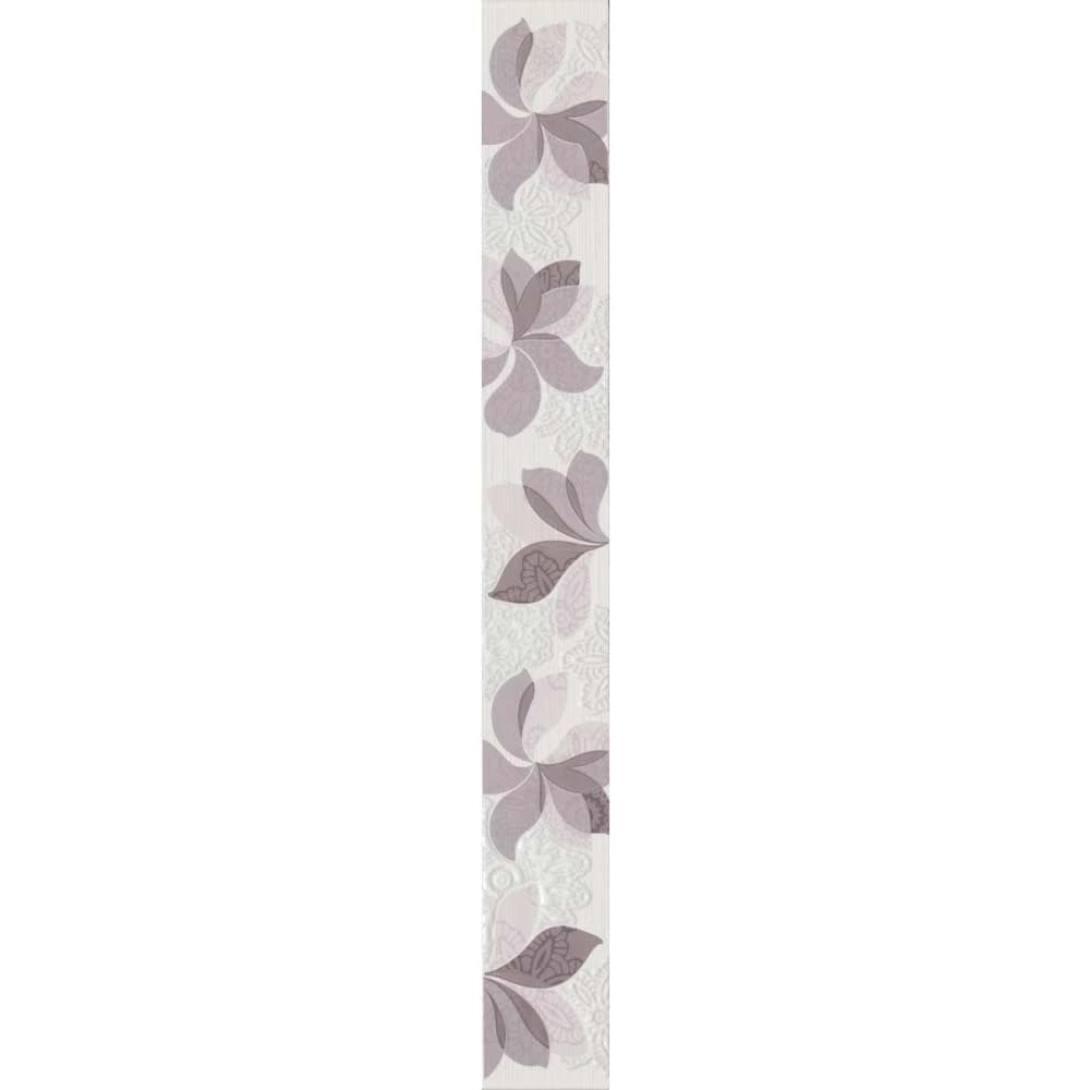Çanakkale Seramik Cam-6685 Ebru Floral Bordür Pudra 6x50