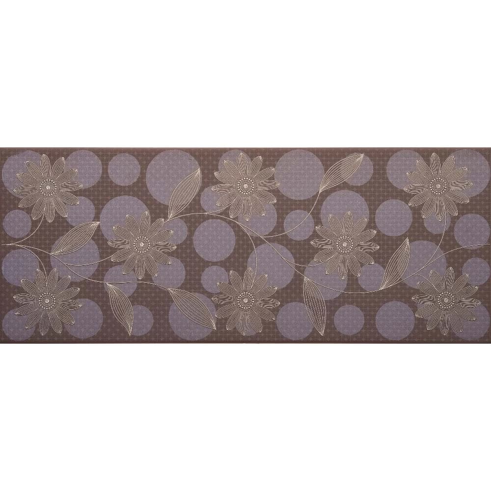 Çanakkale Seramik Dek-9536 Yonca-Papatya Full Dekor Kahve 20x50