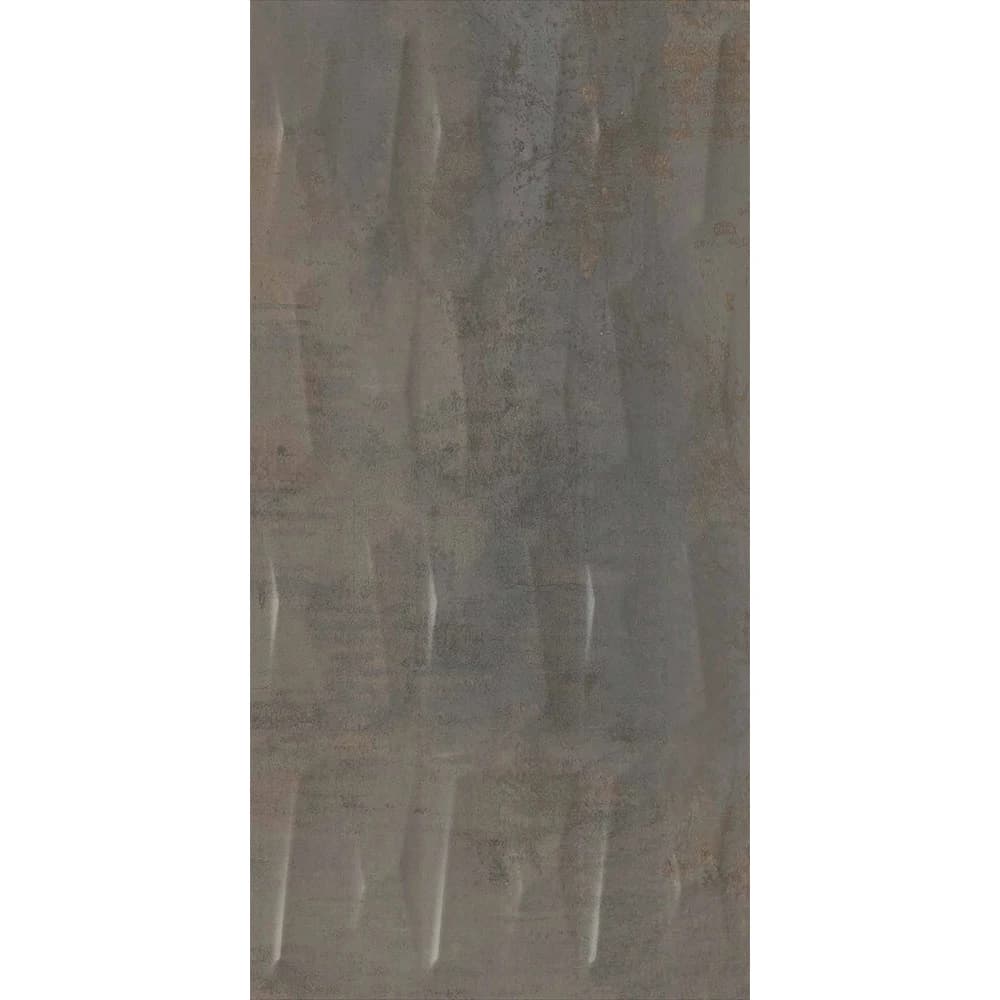 Çanakkale Seramik Rp-5478R Metalix Antrasit Geometrik Dekor Rektifiyeli 40x80 R